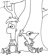 Phinéas et Ferb Coloriage En Ligne